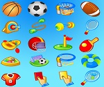 sport products vector set